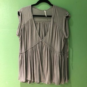 free people flowy v-neck tee